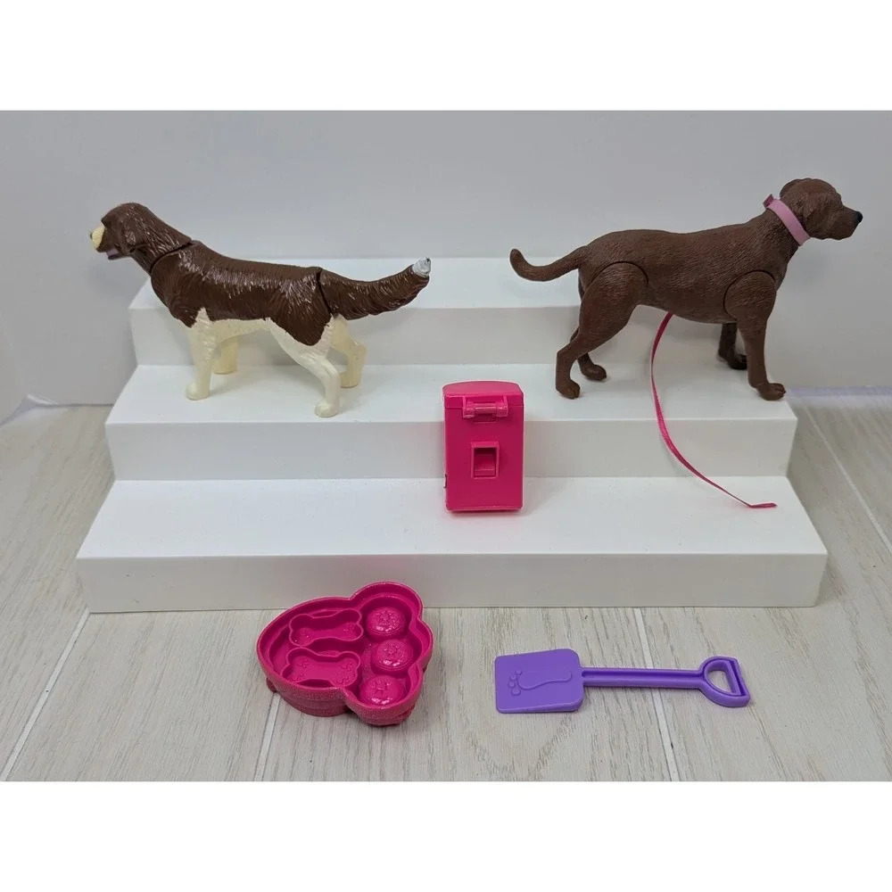 Barbie‎ Dog Pet Accessories Glitter Bowl Poo Bin Shovel paradise barking pup